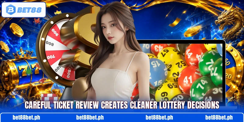 Careful ticket review creates cleaner lottery decisions Careful ticket review creates cleaner lottery decisions