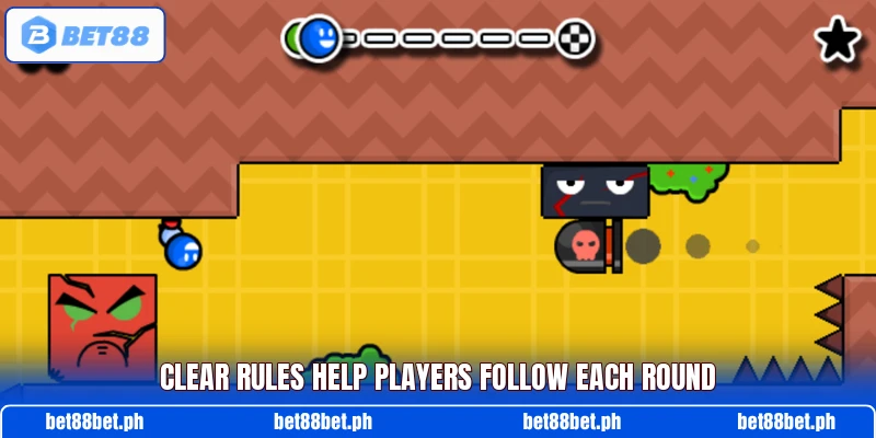 Clear rules help players follow each round Clear rules help players follow each round