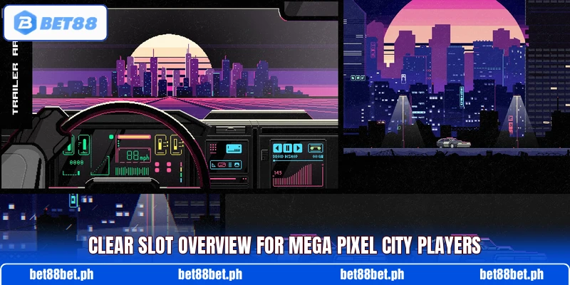 Clear slot overview for Mega Pixel City players Clear slot overview for Mega Pixel City players