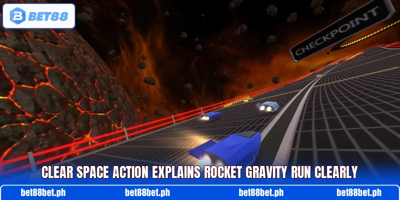 Clear space action explains Rocket Gravity Run clearly Clear space action explains Rocket Gravity Run clearly