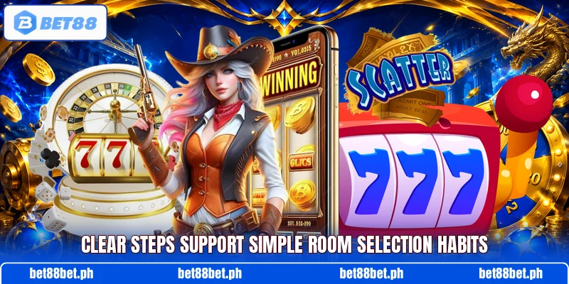 Clear steps support simple room selection habits Clear steps support simple room selection habits
