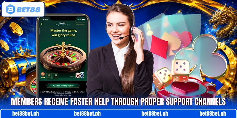 Members receive faster help through proper support channels Members receive faster help through proper support channels
