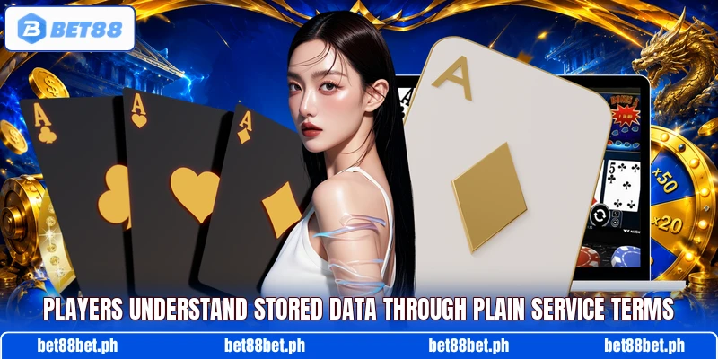 Players understand stored data through plain service terms Players understand stored data through plain service terms