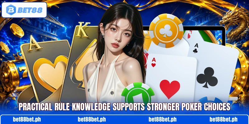 Practical rule knowledge supports stronger poker choices Practical rule knowledge supports stronger poker choices