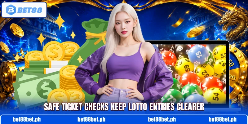 Safe ticket checks keep lotto entries clearer Safe ticket checks keep lotto entries clearer