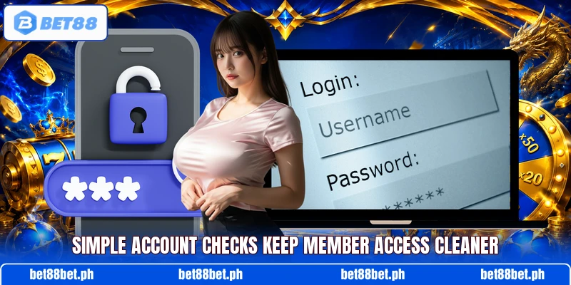Simple account checks keep member access cleaner Simple account checks keep member access cleaner